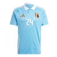 Camisa de time de futebol Bélgica Amadou Onana #24 Replicas 2º Equipamento Europeu 2024 Manga Curta